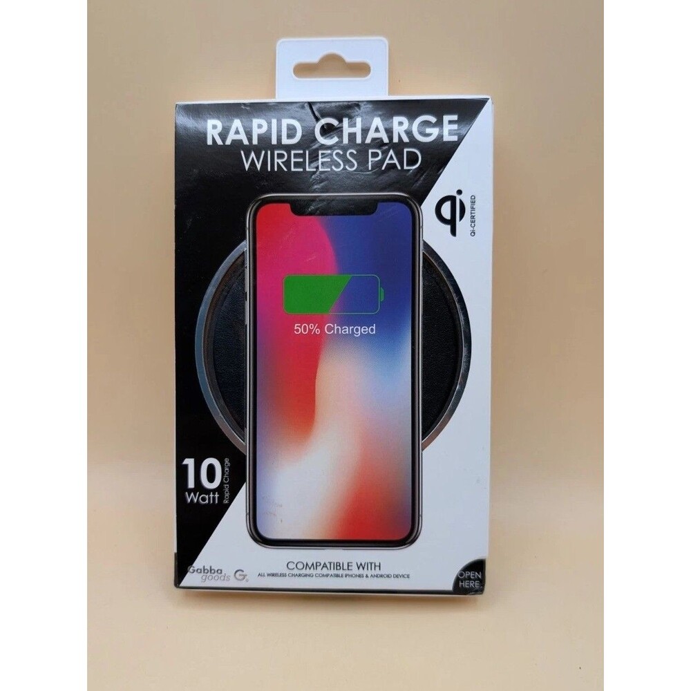 Gabba Goods 10W Qi Wireless Charging Pad Rose Gold Apple Samsung Fast Charge